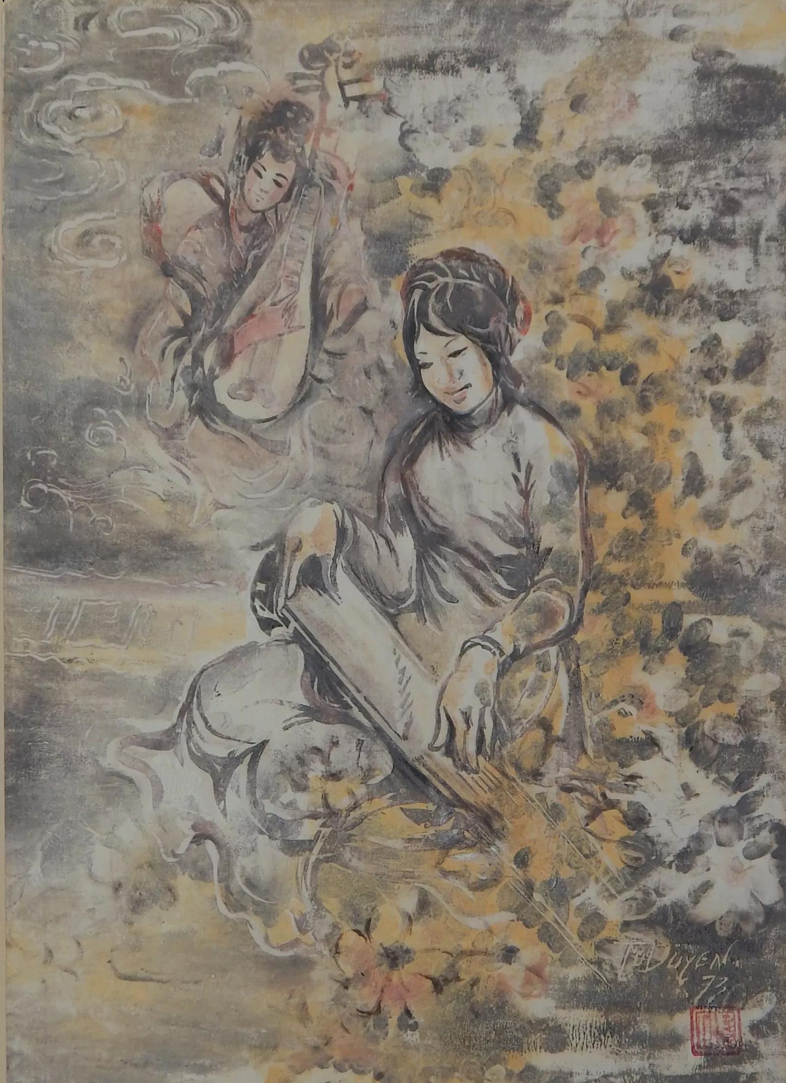 Mỹ nữ và nhạc cụ