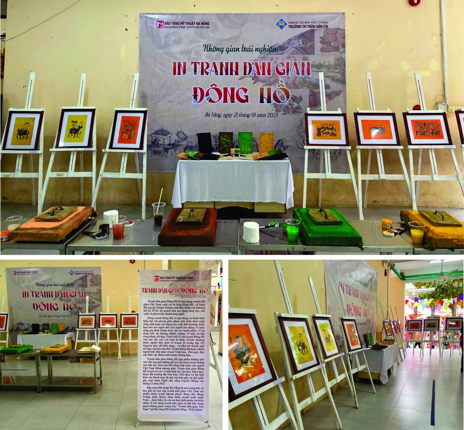 Hoạt động trải nghiệm nghệ thuật “In tranh dân gian Đông Hồ”