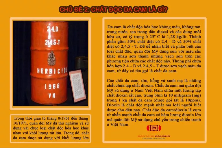 CHƯƠNG TRINH “NỖI ĐAU DA CAM – HÀNH TRÌNH VƯƠN LÊN” VỚI CHỦ ĐỀ 2: CHẤT ĐỘC DA CAM LÀ GÌ?