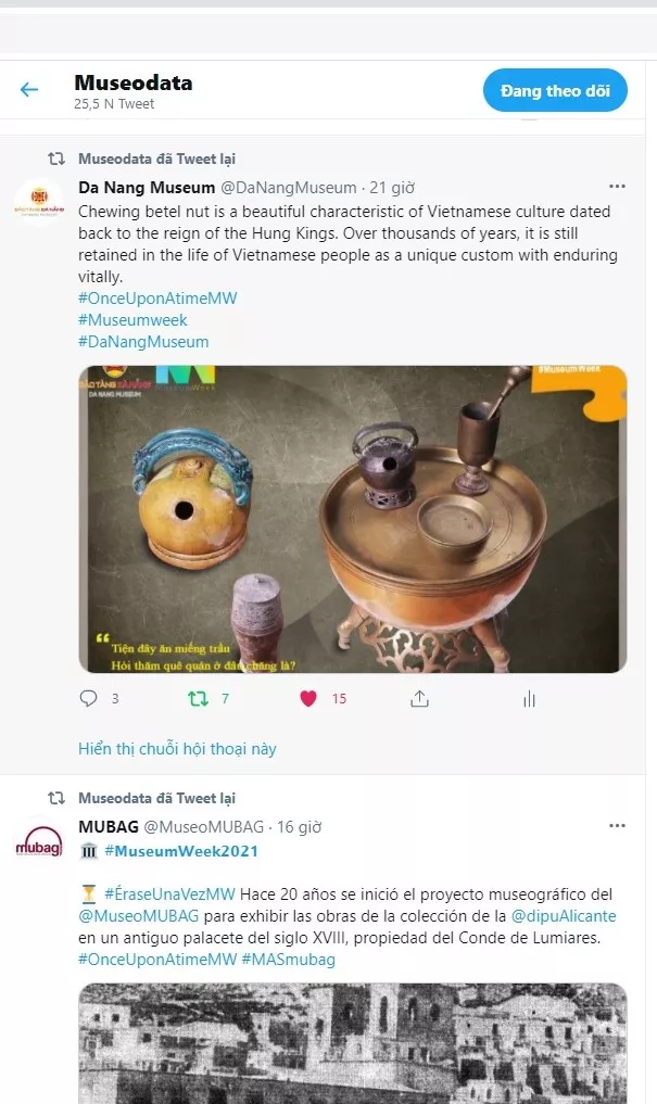 TUẦN LỄ BẢO TÀNG 2021 (MUSEUM WEEK 2021) – SÂN CHƠI CỦA CÁC BẢO TÀNG