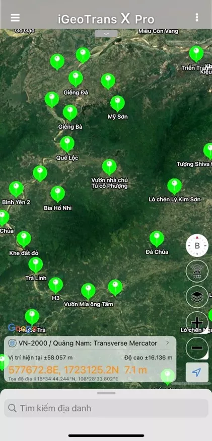 Sử dụng ứng dụng iGeotrans X Pro trong các chương trình điều tra, khảo sát di tích, địa điểm khảo cổ