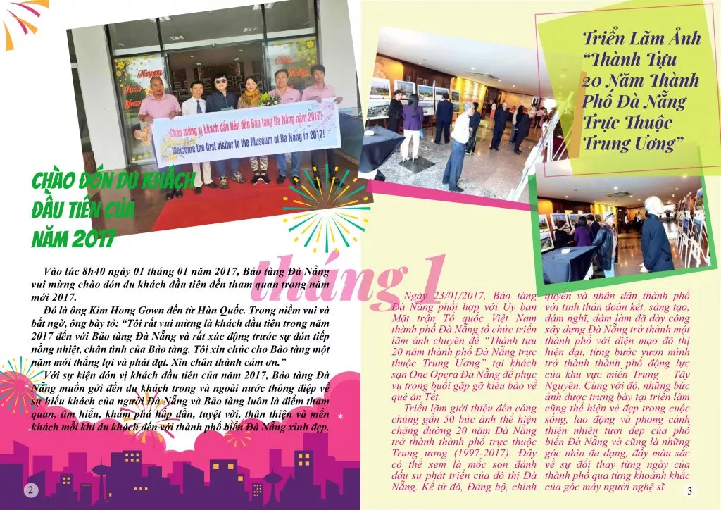 BẢN TIN HOẠT ĐỘNG BẢO TÀNG ĐÀ NẴNG NĂM 2017