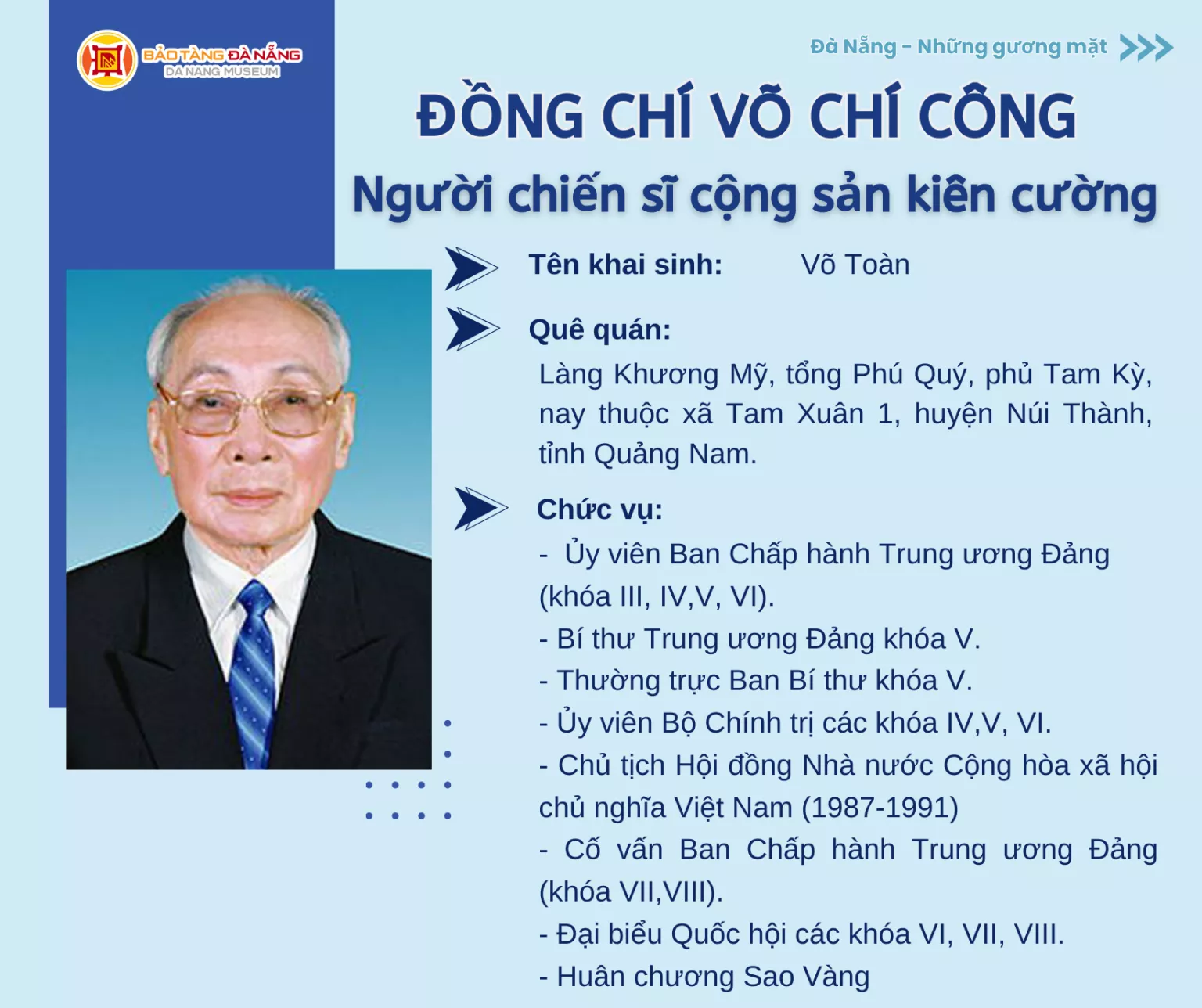 ĐỒNG CHÍ VÕ CHÍ CÔNG – NGƯỜI CHIẾN SĨ CỘNG SẢN KIÊN CƯỜNG