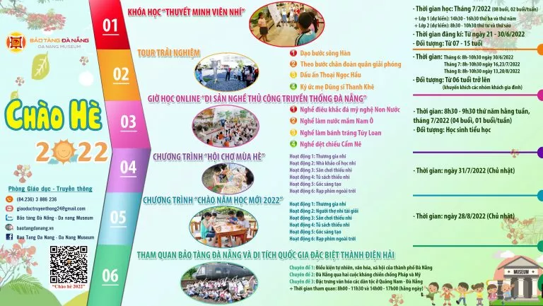 ĐA DẠNG CÁC HOẠT ĐỘNG “CHÀO HÈ 2022” TẠI BẢO TÀNG ĐÀ NẴNG DÀNH CHO THIẾU NHI