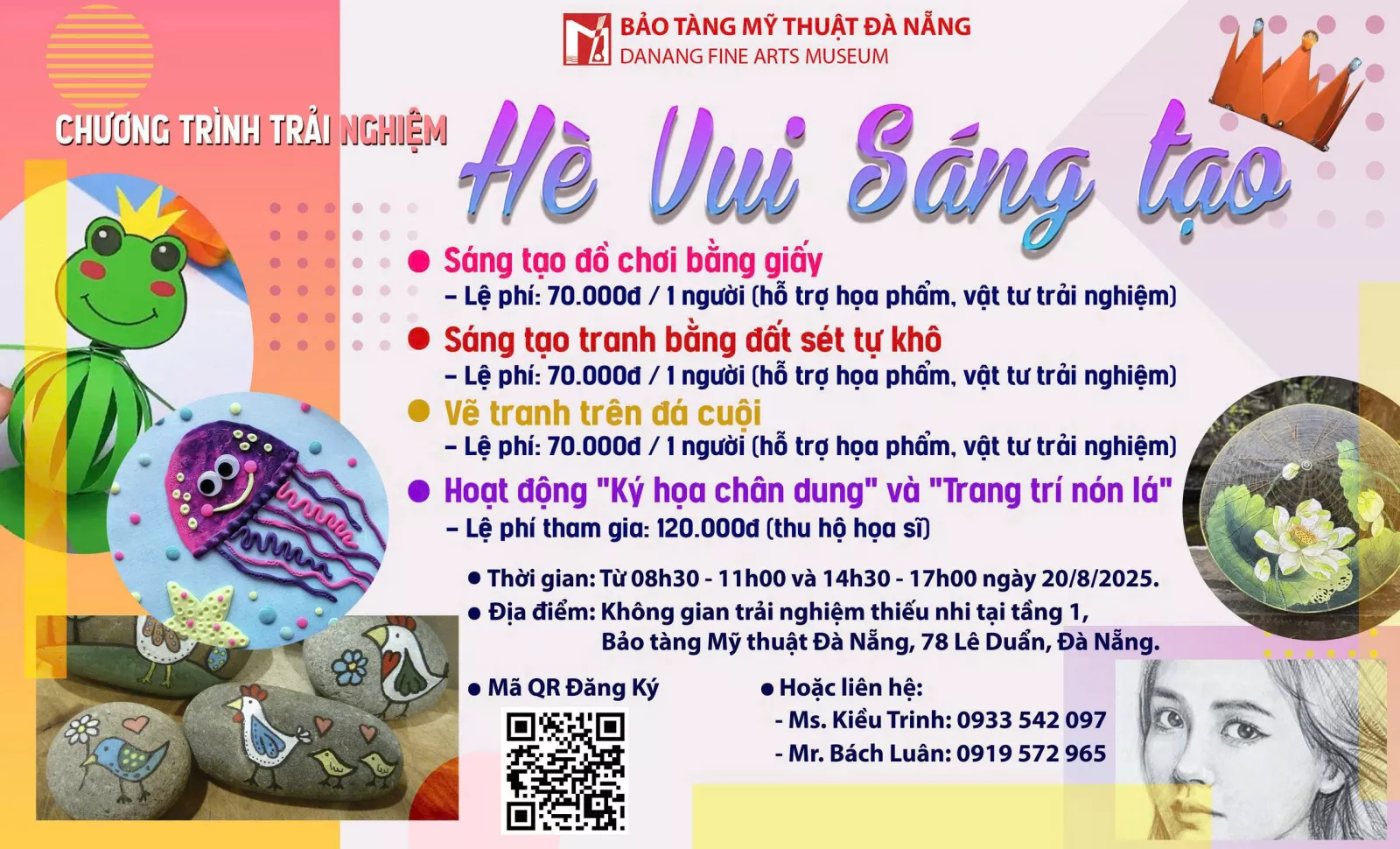 Chương trình trải nghiệm “Hè vui sáng tạo” năm 2025 tại Bảo tàng Mỹ thuật Đà Nẵng